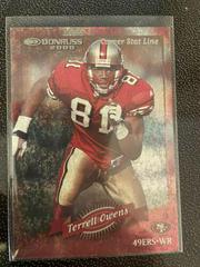 Terrell Owens [Career Stat Line] #119 Football Cards 2000 Panini Donruss Prices
