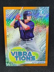 Blaze Jordan [Orange Refractor] #VV-10 Baseball Cards 2022 Bowman Virtuosic Vibrations Prices