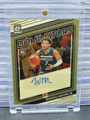 Wendell Moore Jr. [Gold] #RDS-WMJ Basketball Cards 2022 Panini Donruss Optic Rookie Dominators Signatures Prices