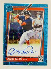 Bobby Dalbec [Teal Velocity] Baseball Cards 2021 Panini Donruss Optic Rated Rookie Signatures Prices