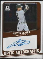 Austin Slater Baseball Cards 2021 Panini Donruss Optic Autographs Prices