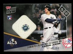 Aaron Judge [Game Used Base] #770A Baseball Cards 2017 Topps Now Prices