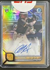 CJ Abrams [Gold] Baseball Cards 2022 Bowman Heritage Chrome Rookie Autographs Prices
