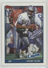 Andre Ware #416 Football Cards 1991 Topps Prices