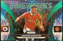 Jadon Sancho [Green] #26 Soccer Cards 2022 Panini Prizm Premier League Fireworks Prices