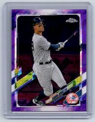 Aaron Judge [Purple] #99 Baseball Cards 2021 Topps Chrome Sapphire Prices