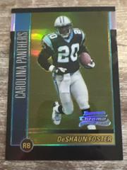 DeShaun Foster [Gold Refractor] Football Cards 2002 Bowman Chrome Prices