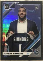 Jeffery Simmons [Black Pandora] #108 Football Cards 2019 Donruss Optic Prices