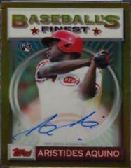 Aristides Aquino [Gold Refractor] #AA Baseball Cards 2020 Topps Finest Flashbacks Autographs Prices