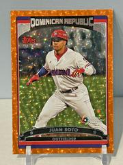 Juan Soto [Orange Cracked Ice] Baseball Cards 2023 Topps World Classic Prices