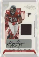 Alge Crumpler [Signature Proof Gold] #2 Football Cards 2006 Playoff NFL Playoffs Prices
