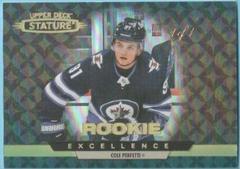 Cole Perfetti [Black] #RE-36 Hockey Cards 2021 Upper Deck Stature Rookie Excellence Prices