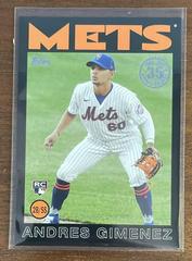 Andres Gimenez [Black] #86B-46 Baseball Cards 2021 Topps 1986 35th Anniversary Prices