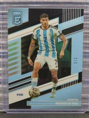 Rodrigo de Paul [Black] #111 Soccer Cards 2022 Panini Donruss Elite FIFA Prices