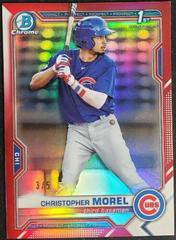 Christopher Morel [Red Refractor] #BCP-131 Baseball Cards 2021 Bowman Chrome Prospects Prices