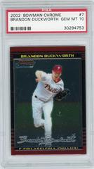 Brandon Duckworth #7 Baseball Cards 2002 Bowman Chrome Prices