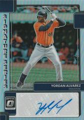 Yordan Alvarez [Holo] Baseball Cards 2022 Panini Donruss Optic Signature Series Prices