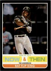 Tim Anderson #NT-11 Baseball Cards 2020 Topps Heritage Now & Then Prices
