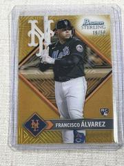 Francisco Alvarez [Gold] #ST-15 Baseball Cards 2023 Bowman Sterling Tek Prices