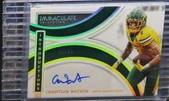 Christian Watson [Gold] #II-CWA Football Cards 2022 Panini Immaculate Collegiate Introductions Autographs Prices