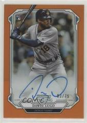 Dawel Lugo [Orange Refractor] #DL Baseball Cards 2019 Bowman Sterling Rookie Autographs Prices