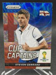 Steven Gerrard [Blue and Red Wave Prizm] #27 Soccer Cards 2014 Panini Prizm World Cup Captains Prices