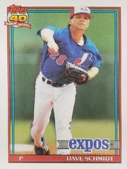 Dave Schmidt #136 Baseball Cards 1991 Topps Prices