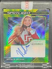 Natalie Decker [Hyper Green Yellow] #SS-ND Racing Cards 2021 Panini Prizm Spotlight Signatures Prices