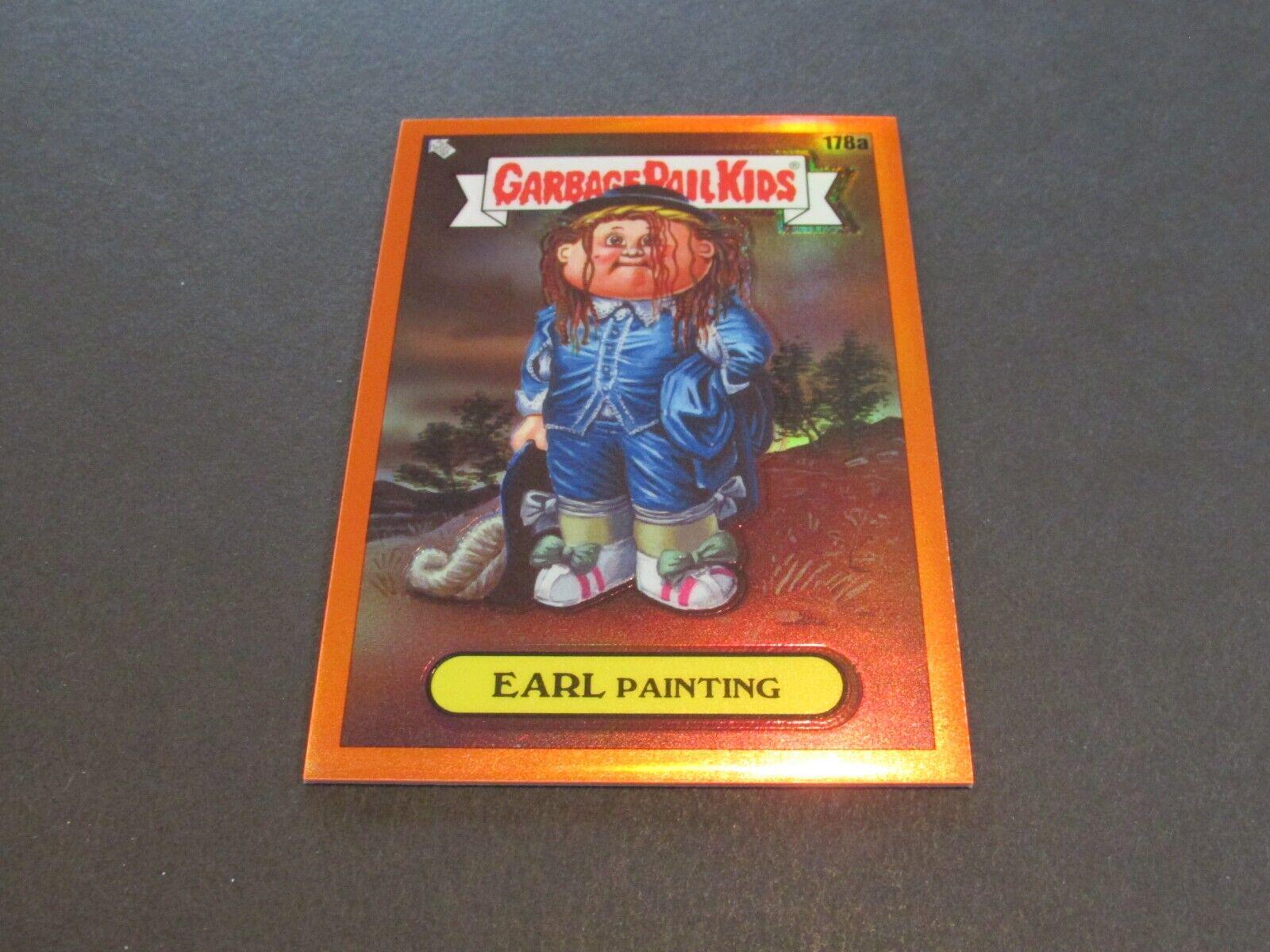 EARL Painting [Orange Refractor] #178a 2022 Garbage Pail Kids Chrome