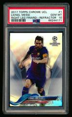 Lionel Messi [Autograph Green Refractor] #1 Soccer Cards 2017 Topps Chrome UEFA Champions League Prices