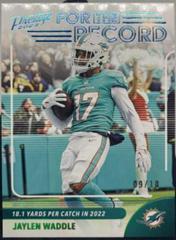 Jaylen Waddle [Platinum] #10 Football Cards 2023 Panini Prestige For the Record Prices
