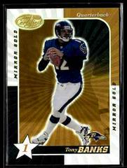Tony Banks [1 Star Mirror Gold] Football Cards 2000 Leaf Certified Prices