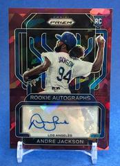Andre Jackson [Burgundy Ice Prizm] #RA-AN Baseball Cards 2022 Panini Prizm Rookie Autographs Prices