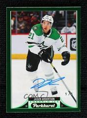 Jason Robertson [Emerald Ice Autograph Achievements] #262 Hockey Cards 2022 Parkhurst Prices