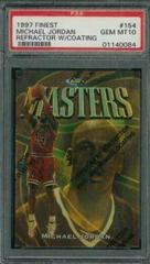Michael Jordan [Refractor w/ Coating] #154 Basketball Cards 1997 Finest Prices