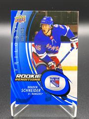 Braden Schneider [Blue] #RR-5 Hockey Cards 2022 Upper Deck Trilogy Rookie Renditions Prices