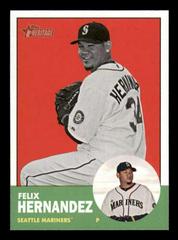 Felix Hernandez [Black and White Pitching] #246 Baseball Cards 2012 Topps Heritage Prices