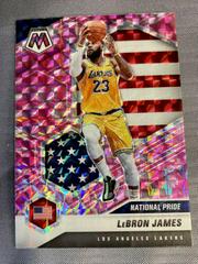 LeBron James [Camo Pink] #247 Basketball Cards 2020 Panini Mosaic Prices