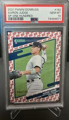 Aaron Judge [SP Variation One Hundred] #182 Baseball Cards 2021 Panini Donruss Prices