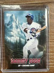 Sammy Sosa [Alizarin Crimson] Baseball Cards 2023 Topps X Bob Ross The Joy Of Peaks of Power Prices