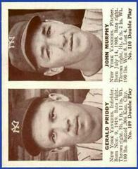 Gerald Priddy, John Murphy Baseball Cards 1941 Double Play Prices