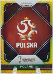 Poland [Gold] #19 Soccer Cards 2022 Panini Prizm World Cup Team Badges Prices