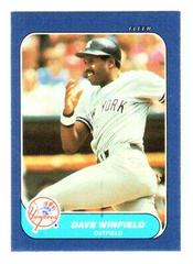 Dave Winfield Baseball Cards 1986 Fleer Mini Prices