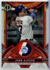 Jose Altuve [Red] #SOA-JA Baseball Cards 2023 Topps Tribute Stamp of Approval Relics Prices