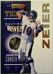 Eric Zeier [Gold] #7 Football Cards 1998 Playoff Contenders Ticket Prices