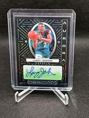 Larry Johnson [Green] Basketball Cards 2021 Panini Obsidian Aurora Autographs Prices