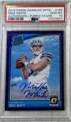 Mike White [Autograph Purple Stars] #185 Football Cards 2018 Donruss Optic Prices