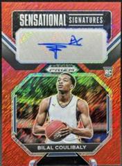 Bilal Coulibaly [Red Shimmer] #SS-BCB Basketball Cards 2023 Panini Prizm Draft Picks Sensational Signatures Prices