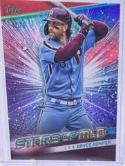 Bryce Harper [Red Refractor] Baseball Cards 2024 Topps Stars of MLB Chrome Prices