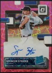 Spencer Strider [Pink Velocity] #RRS-SS Baseball Cards 2022 Panini Donruss Optic Rated Rookie Signatures Prices